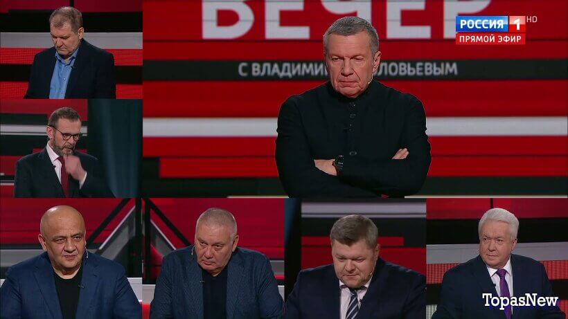 Вечер с Соловьёвым 22.04.26 последний выпуск смотреть